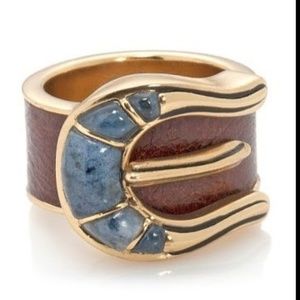 Barse Cinch Bronze Buckle Ring, size 6-3/4"